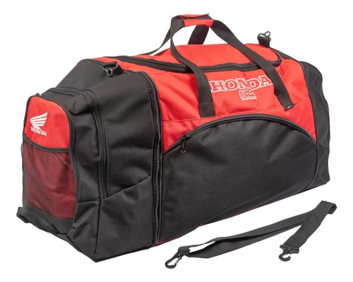 Bolso Con Cambiador Motocross Honda Rojo Moto Atv 120 Litros