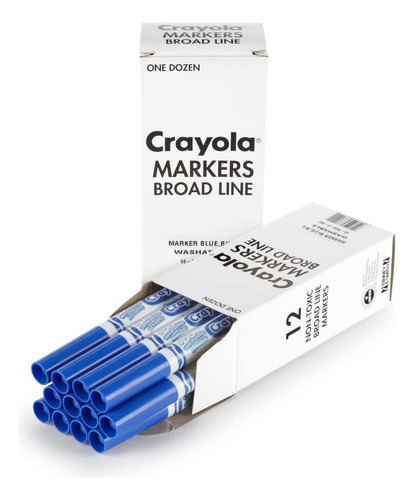 Rotuladores A Granel, Lavables, 12 Unidades, De Crayola, Col