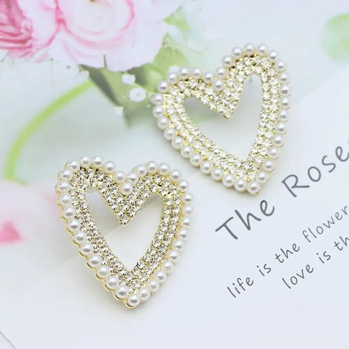 Pendientes Colgantes Con Diamantes De Imitación En Forma De
