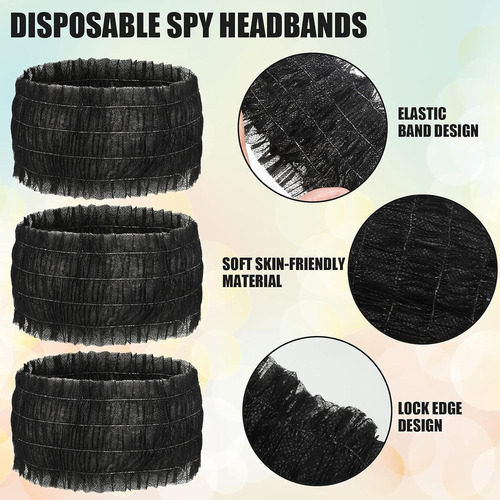 100ps Diademas Desechables Para Salon Maquillaje Sauna Spa