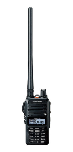 Radio Banda Aerea Yaesu Fta-250l Bandas De Frecuencia Vhf Banda Aerea Color Negro