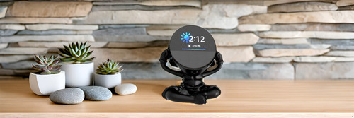 Splin Suporte Base De Mesa Alexa Para Echo Spot - Guru Spot Cor Preto