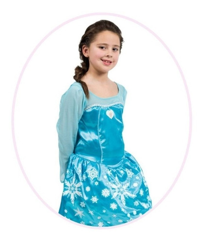 Disfraz De Frozen Basico Elsa Disney Niñas