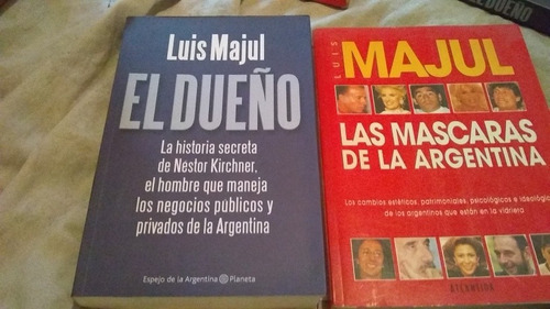 Luis Majul Lote X 2 Libros El Dueño + Las Máscaras (n)