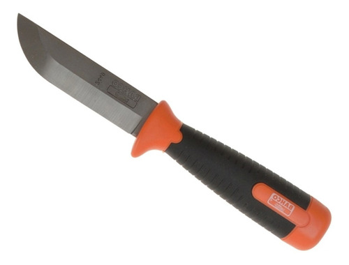 Imagen 2 de 4 de Cuchillo Formón Bahco 2449 Hoja 10cm Carbono Lomo 4mm Funda