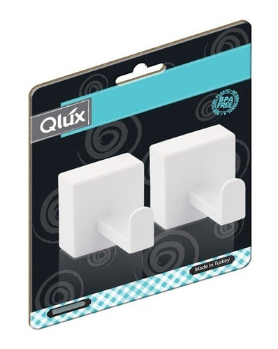 Juego De Dos Perchas Autoadhesivas Para Baño, Qlux Ideas