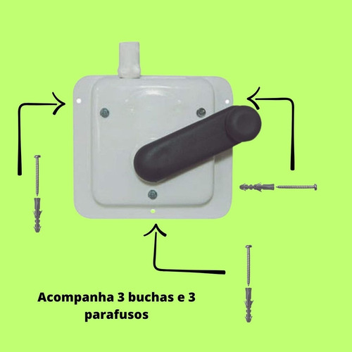 Manivela Elevador Para Varal De Teto- Lavandeira Até 15kg