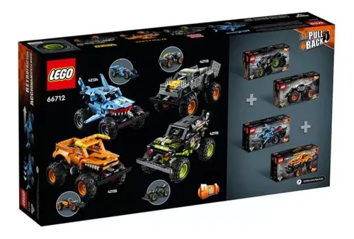 Vehículos Colección 4 En 1 Technic Monster Jam Lego Cantidad De Piezas 947