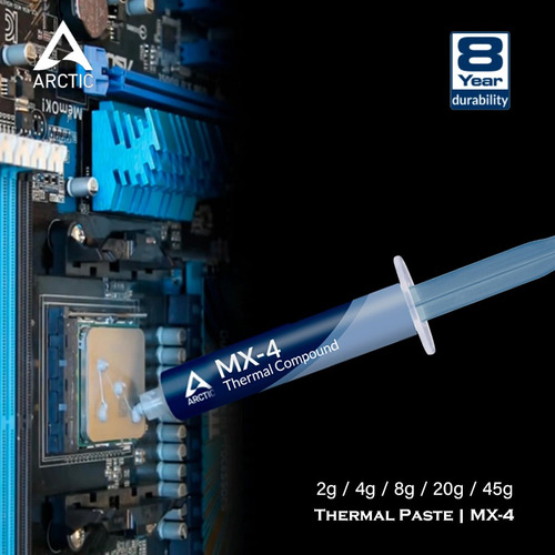 Imagen 3 de 5 de Pasta Térmica Alta Durabilidad 4g Mx-4 Compuesto Térmico