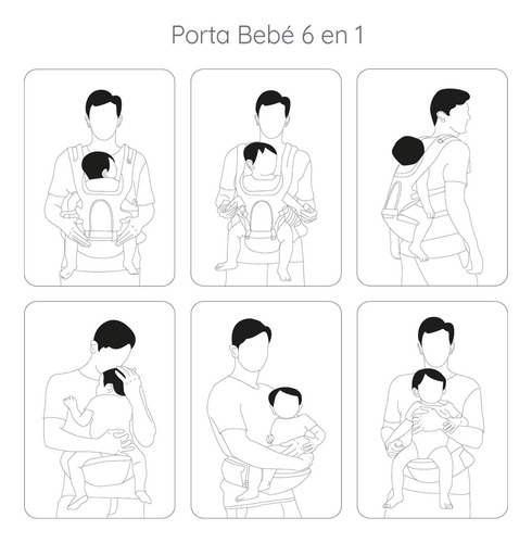 Porta Bebe Arnés Con Asiento Cuidados Cadera Hip Seat Rosado
