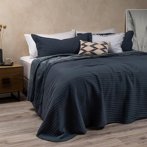 Cubrecama Flannel Supersoft Azul 2 Plazas