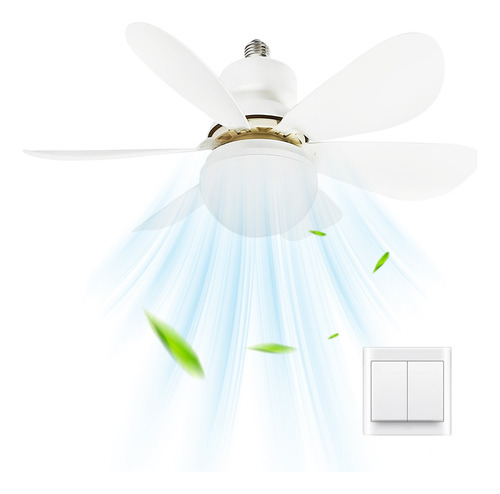 Abanicos De Techo Moderno Con Lampara Led 16.5pulgada 4pzs