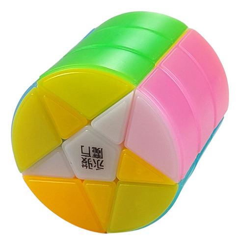Cubo Rubik 3x3 Cilindro Estrella Yj - Yong Jun Color De La Estructura Stickerless