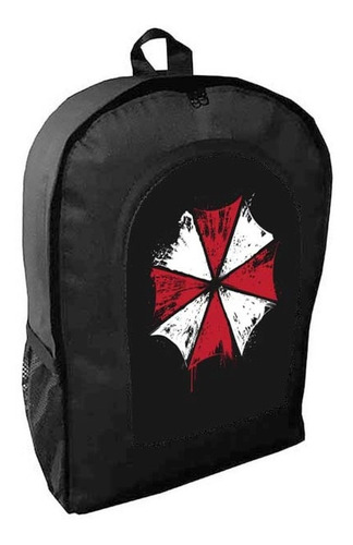 Mochila Negra Resident Evil Umbrella Adulto / Escolar B2