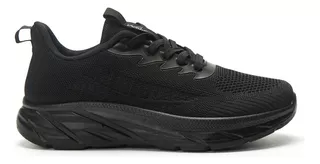 Zapatilla Deportiva Textil Total Negro Hombres Wake