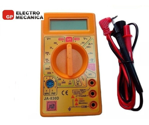 Imagen 2 de 8 de Tester Multimetro Digital Ja Ja-830d Display Lcd 31/2digitos
