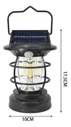 Lampara Para Exterior Solar Impermeable Con Sensor 17,5cm