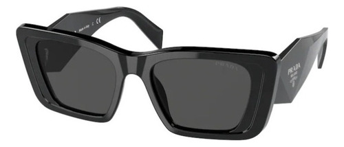 Gafas de sol - Prada - PR08ys 1ab5s0 51 Color de montura: negro, color de varilla, negro, color de lente: gris oscuro, diseño de mariposas