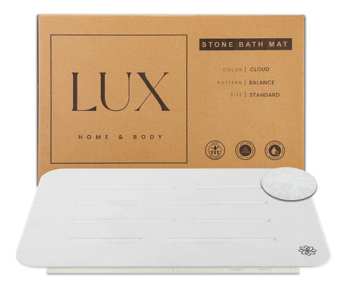 Lux Home & Body Tapete De Bano De Piedra, Tapete De Secado D