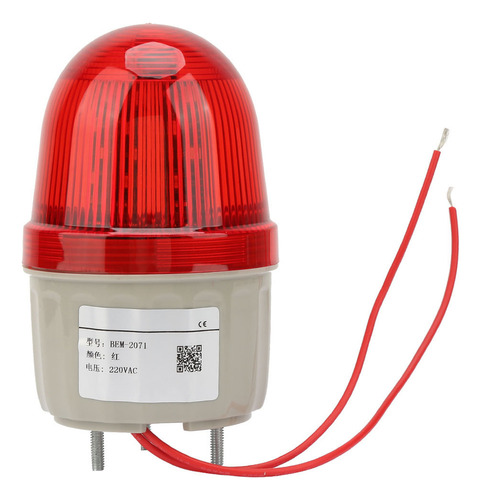 Luz De Advertencia, 220 V, Luz Estroboscópica Fija, Led Roja