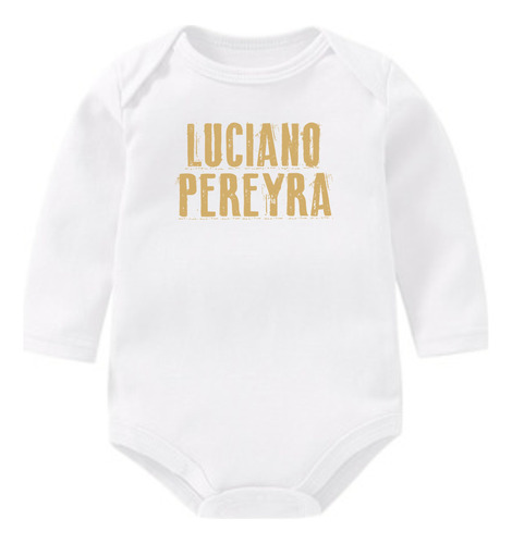 Body Bebe Personalizado Manga Larga Luciano Pereyra