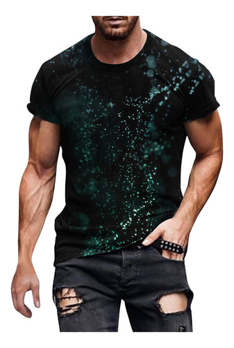 Nueva Camiseta Creativa Para Hombre Con Estampado 3d De Rayo