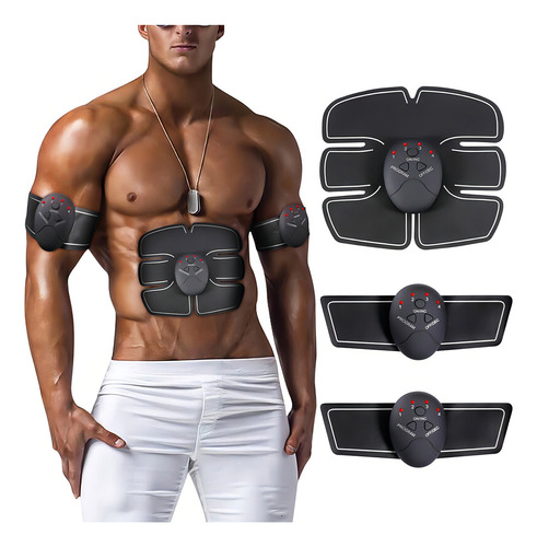Ejercitador Automatico Hombre Mujer Abdomen Brazo Pierna Color Negro