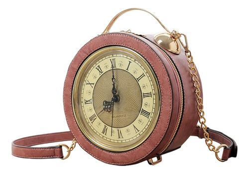 Bolso De Hombro Para Mujer, Ligero, Con Forma De Reloj, Para