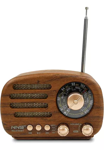 Radio Vintage con Bluetooth Madera Natural Noblex RX100BT