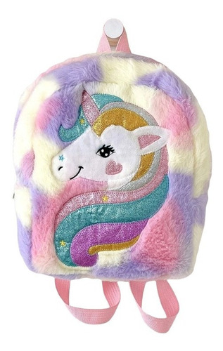 Mochila Kawaii Unicornio De Peluche Regalo Para Niñas Bolsa