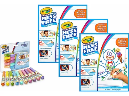 Crayola Color Wonder pincel mágico con luz, suministros para pintar sin  desorden, regalo para niños de 3, 4, 5 y 6 años