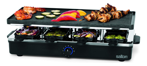 Parrilla Antiadherente Para Fiestas Y Raclette Para 6 Person