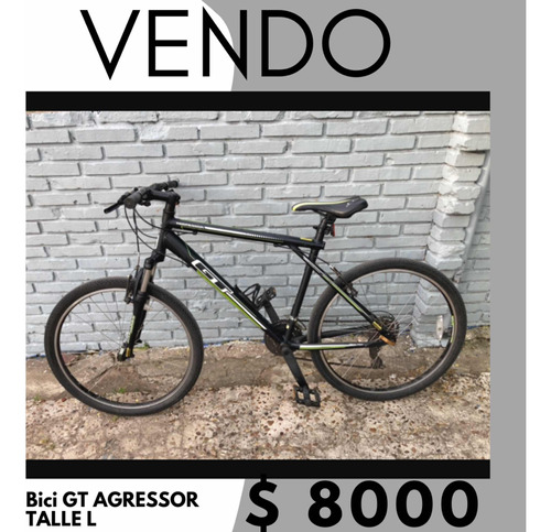 Bicicleta Gt Aggressor Talle L Rodado 26