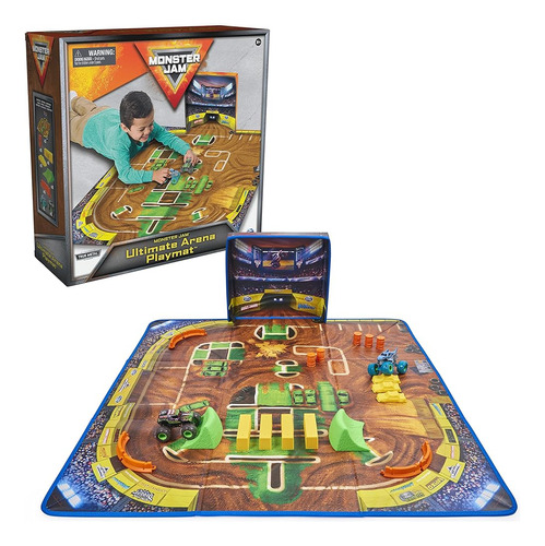 Monster Jam, Ultimate Arena Playmat Con 2 Exclusivos Camione