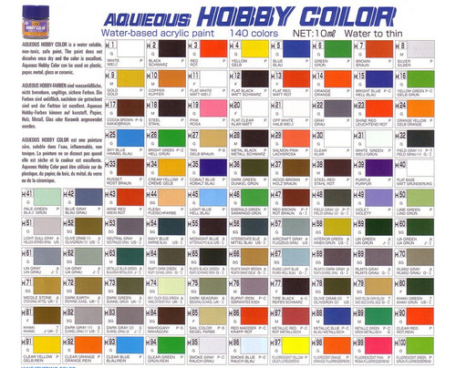 Mr Hobby Aqueous Color 10 Ml Pintura Ver Codigos Disponibles