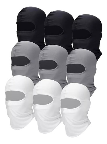 Pacote Com 9 Máscaras Táticas Balaclava Moto
