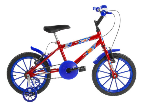 Bicicleta Infantil Aro 16 Ultra Bikes Cor Vermelho/azul