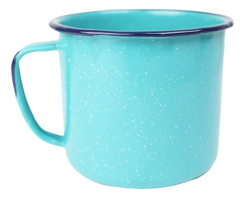 6 Tazas Pocillo De Peltre Azul Turquesa 1200 Ml Cinsa 314016