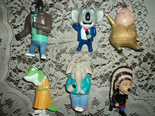 Imagen 1 de 2 de Sing Canta Lote 6 Figuras M&d Llevate Todas Checar Descrip