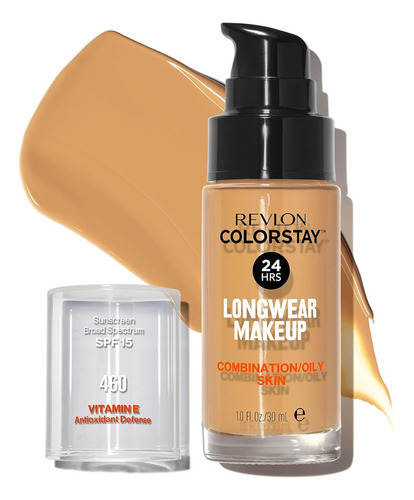 Revlon Base  Liquida Foundation Cobertura Média-completa 460 Tom Médio