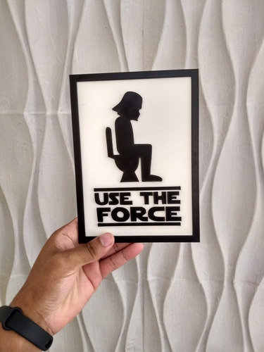 Cartel Baño Casa Deco  Señal Puerta ( Figura Star Wars ) 