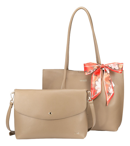 Bolsa Tote Enso Mujer Eb243302ttbe Beige