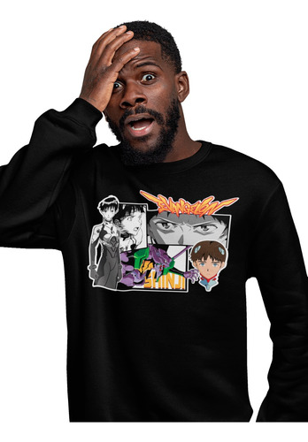 Sudadera Suéter Evangelion Shiji Mod 2 Adulto Unisex