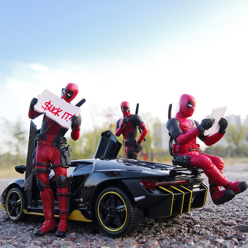 Para 6 Piezas Dead Pool Anime Decoración Del Hogar Y Modelo