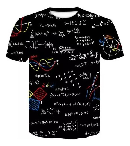 Camisa Divertida De Fórmula Matemática De Impresión 3d