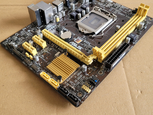 Placa Mãe Asus H81m-e Lga 1150 4° Geração Ddr3 Com Espelho Marrom (Usado)