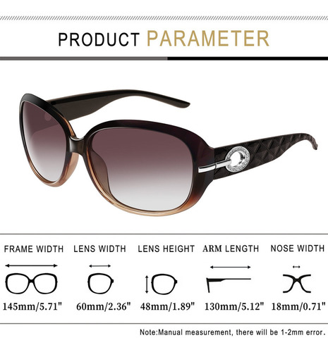 Lentes De Sol Mujer Polarizados Dama Joopin H9045 Uv400