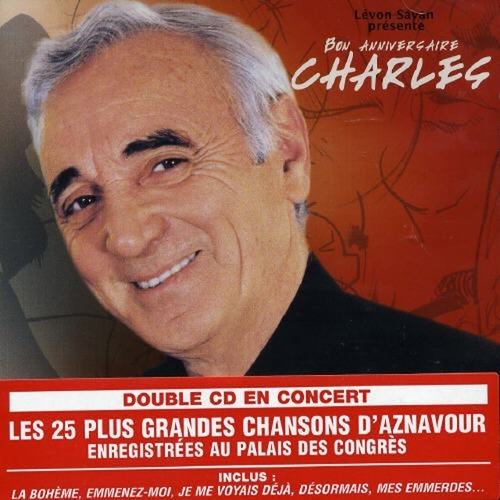 Charles Aznavour Live Au Palais Des Congres 2004 2cd Import.