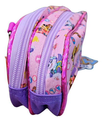 Estojo Escolar Skye Patrulha Canina Com 2 Compartimentos Cor Rosa Patrulha Canina Skye