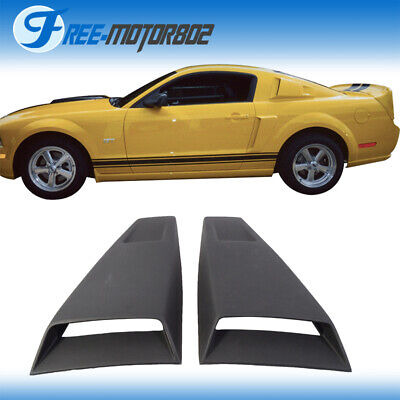 Fit 05-14 Ford Mustang Pu Side Window Louvers Cover Elea Zzg